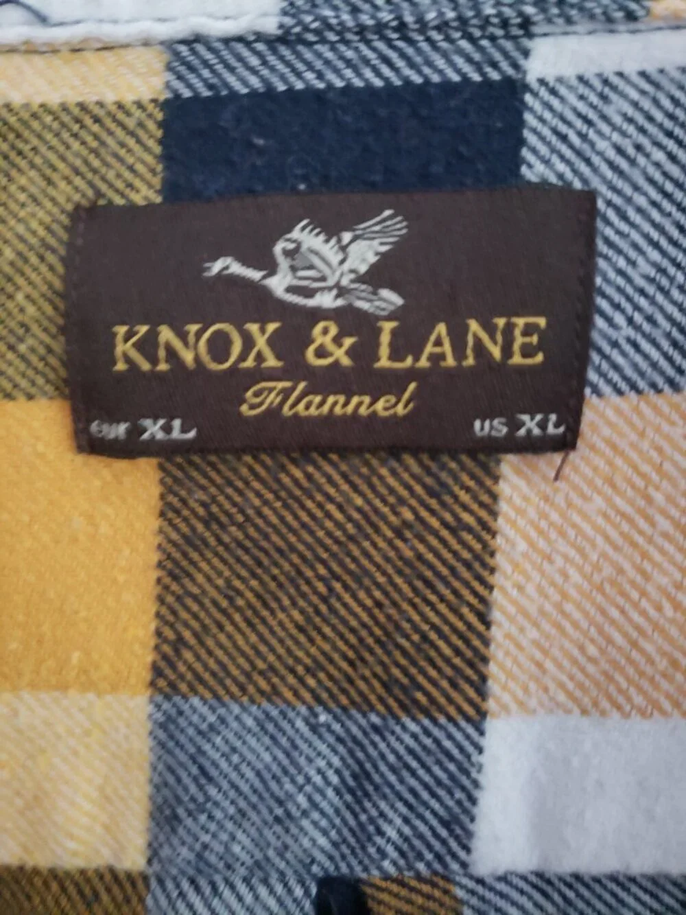 Knox And Lane Men's Gingham Button Up Shirt Size XL